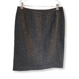 Kasper business separate suit skirt gray women's size 10 pencil straight skirt
